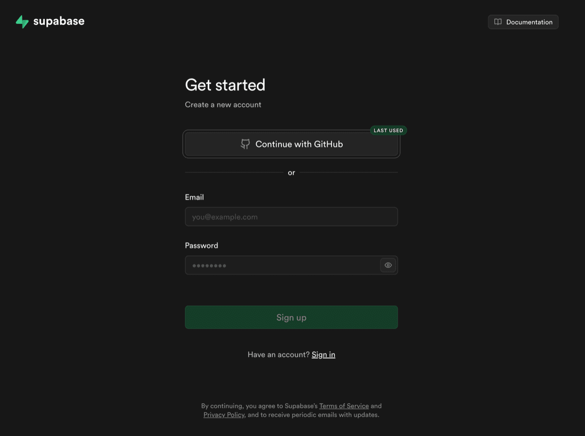 訪問 Supabase 官網並註冊